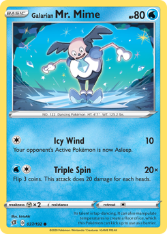 Pokemon Rebel Clash Galarian Mr. Mime - 37