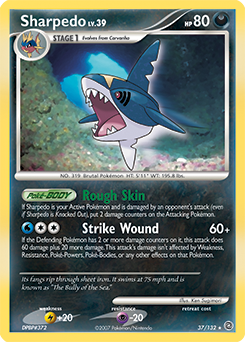 Pokemon Secret Wonders Sharpedo - 37