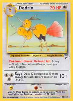 Pokemon Base Set 2 Dodrio - 37