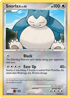 Pokemon Diamond & Pearl Snorlax - 37