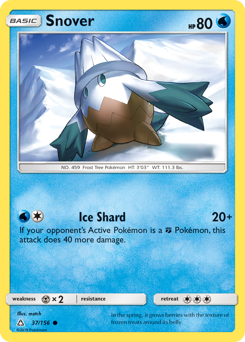 Pokemon Ultra Prism Snover - 37