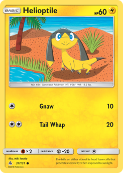 Pokemon Forbidden Light Helioptile - 37
