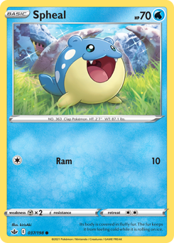Pokemon Chilling Reign Spheal - 37