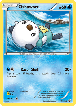 Pokemon Legendary Treasures Oshawott - 37