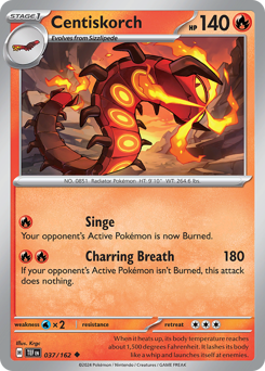 Pokemon Temporal Forces Centiskorch - 37