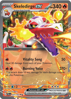 Pokemon Paldea Evolved Skeledirge ex - 37