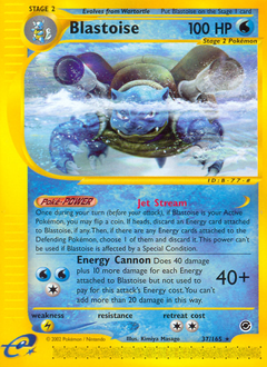 Pokemon Expedition Base Set Blastoise - 37