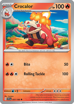 Pokemon Scarlet & Violet Crocalor - 37
