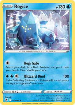 Pokemon Astral Radiance Regice - 37