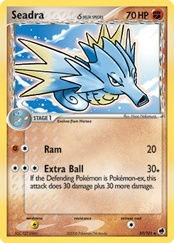 Pokemon Dragon Frontiers Seadra δ - 37