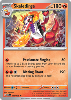 Pokemon Scarlet & Violet Skeledirge - 38