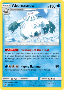 Pokemon Ultra Prism Abomasnow - 38