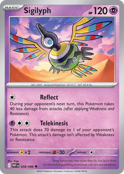 Pokemon White Flare Sigilyph - 38