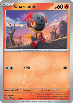 Pokemon Paldea Evolved Charcadet - 38