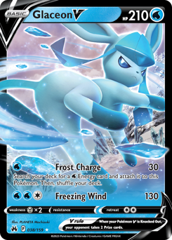 Pokemon Crown Zenith Glaceon V - 38