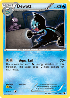 Pokemon Legendary Treasures Dewott - 38