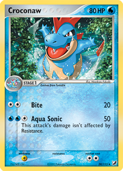 Pokemon Unseen Forces Croconaw - 38