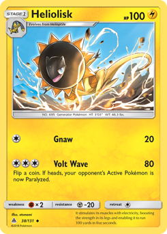 Pokemon Forbidden Light Heliolisk - 38
