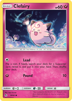 Pokemon Hidden Fates Clefairy - 38