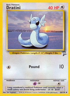 Pokemon Base Set 2 Dratini - 38