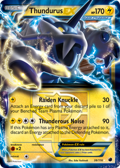 Pokemon Plasma Freeze Thundurus-EX - 38