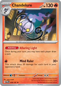 Pokemon Twilight Masquerade Chandelure - 38
