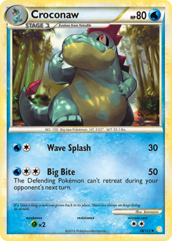 Pokemon HeartGold & SoulSilver Croconaw - 38