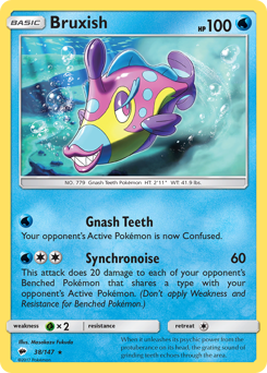 Pokemon Burning Shadows Bruxish - 38