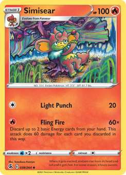 Pokemon Fusion Strike Simisear - 38