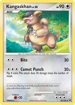 Pokemon Majestic Dawn Kangaskhan - 38