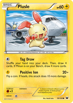 Pokemon Dark Explorers Plusle - 39