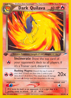 Pokemon Neo Destiny Dark Quilava - 39