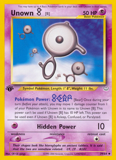 Pokemon Neo Revelation Unown [B] - 39