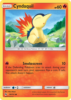 Pokemon Lost Thunder Cyndaquil - 39
