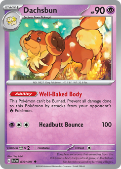 Pokemon Paldean Fates Dachsbun - 39
