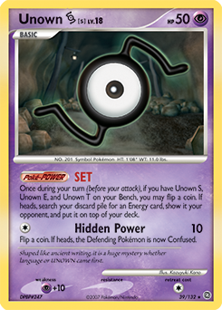 Pokemon Secret Wonders Unown [S] - 39
