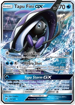 Pokemon Burning Shadows Tapu Fini-GX - 39