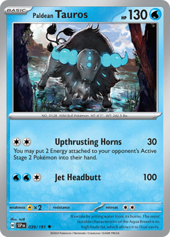 Pokemon Surging Sparks Paldean Tauros - 39