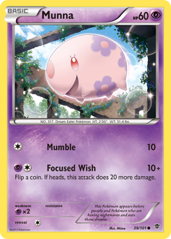 Pokemon Plasma Blast Munna - 39