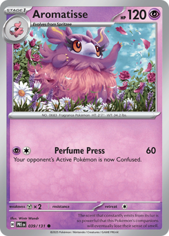 Pokemon Prismatic Evolutions Aromatisse - 39