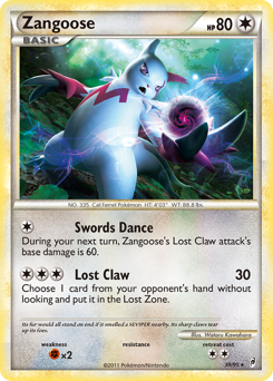 Pokemon Call of Legends Zangoose - 39