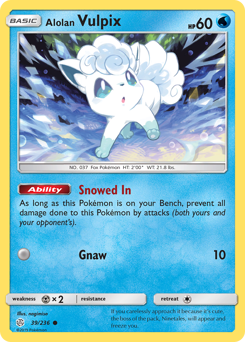 Pokemon Cosmic Eclipse Alolan Vulpix - 39