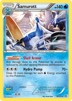 Pokemon Legendary Treasures Samurott - 39