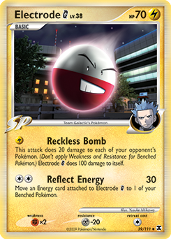 Pokemon Rising Rivals Electrode G - 39