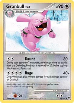 Pokemon Great Encounters Granbull - 39