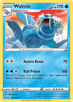 Pokemon Chilling Reign Walrein - 39