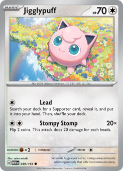 Pokemon 151 Jigglypuff - 39
