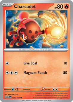 Pokemon Paldea Evolved Charcadet - 39