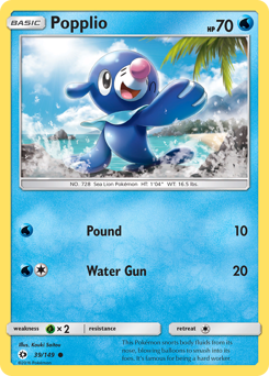 Pokemon Sun & Moon Popplio - 39