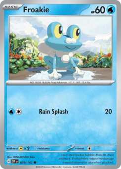 Pokemon Stellar Crown Froakie - 39